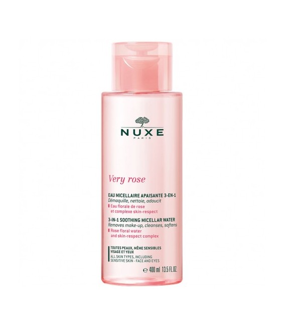 Nuxe Very Rose Eau Micellaire Apaisante 3 en 1 400Ml