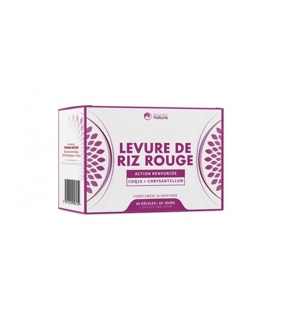 Pharmanature Levure de Riz Rouge 60 Gélules