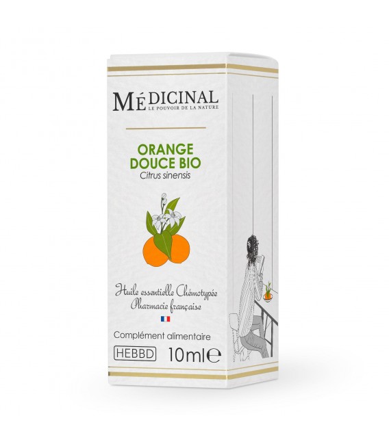 Medicinal Huile Essentielle Bio 10Ml Orange Douce